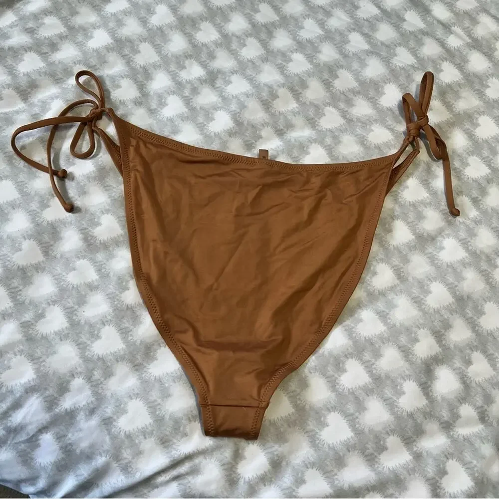NWT‎ Skims Dipped Tie Bikini Bottoms Almond 3X